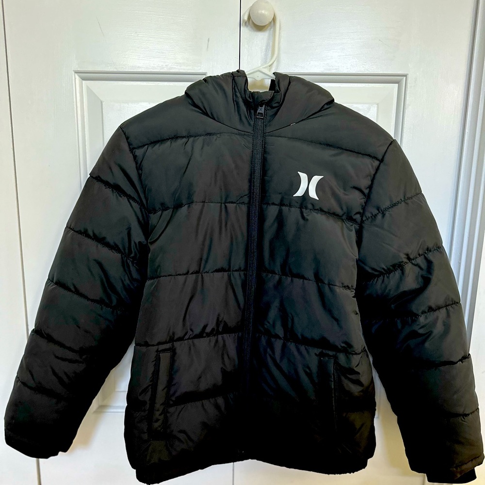 Boys Hurley Winter Jacket, black